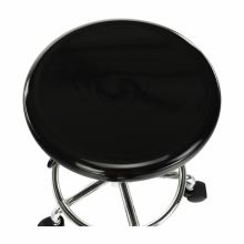 Židle s nastavitelnou výškou MABEL 3 NEW plast černý, kov chrom