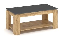 Konferenční stolek GERIT 100x52 cm, dub minerva a šedá