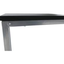 Příruční stolek MANNY černý, kov stříbrný
