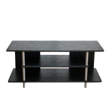 TV stolek QUIDO černá/stříbrná