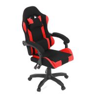 Herní křeslo KA-R209 RED látka černá a červená, plast černý (24)
