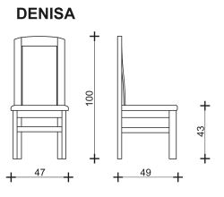 Jídelní židle DENISA masiv buk, český výrobek