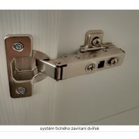 Skříňka, bílá / sosna skandinávská, levá, ROYAL W40S (3)