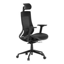 Kancelářská židle KA-W002 BK látka černá, výškově stavitelné  područky