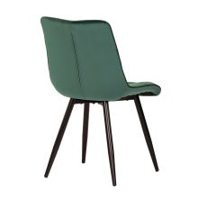 Jídelní židle CT-384 GRN4 sametová látka zelená, kov černý lak mat