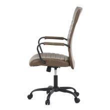 Kancelářská židle KA-V306 BR ekokůže hnědá, kov černý