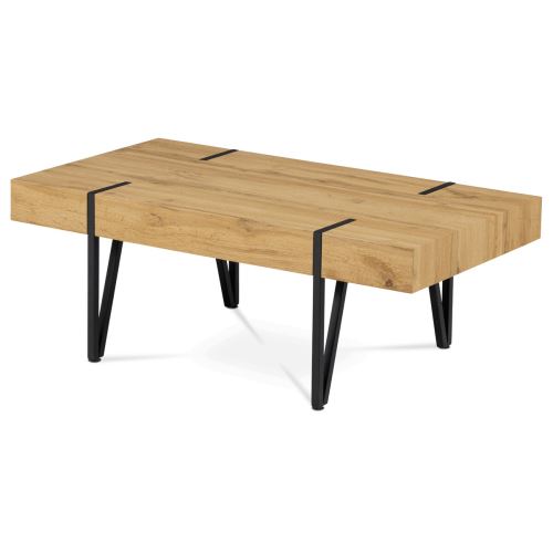 Konferenční stolek AHG-233 OAK divoký dub, kov černý mat