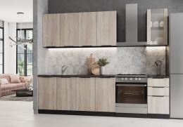 Kuchyně MARKERA 200 cm, dub sonoma a antracit