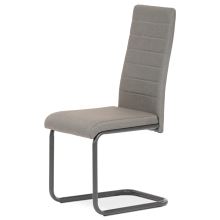 Jídelní židle DCL-400 CRM2 látka krémová, kov antracit mat