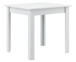 Jídelní stůl JULIAN 80x80 cm, lamino bílá strukturální