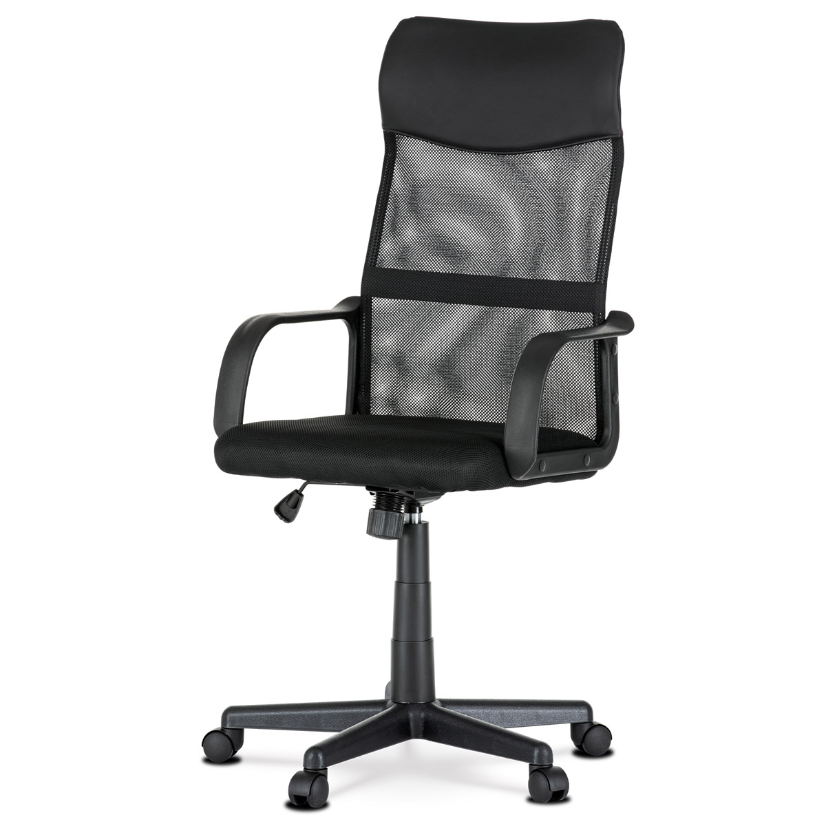 Kancelářská židle KA-L601 BK ekokůže a síťovina mesh černá