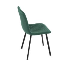 Jídelní židle DCL-973 GRN4 sametová látka zelená, kov černý lak mat