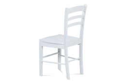 Jídelní židle celodřevěná AUC-004 WT bílá