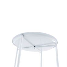 Příruční stolek na kolečkách DERIN bílý