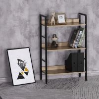 Regál GD-313 OAK MDF dekor dub, kov černý lak (2)