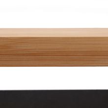 4-poličkový regál NAOKO bambus přírodní lakovaný, MDF černá barva