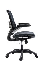 Kancelářská židle DREAM BLACK černá konstrukční síťovina a černý plast