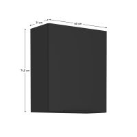 Horní skříňka, černá, SIBER 60 G-72 1F (8)