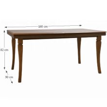 Rozkládací jídelní stůl, samoa king, 160-203x90x82 cm, KORA ST