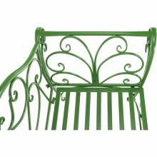 Zahradní lavička ETELIA kov zelený