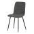 Jídelní židle CT-281 GREY2 látka šedá, kov černý mat