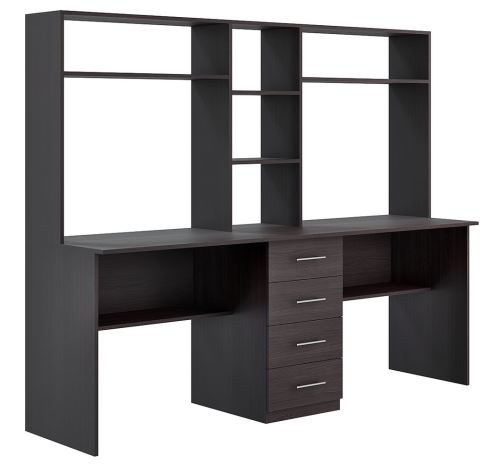 Pracovní stůl FORLAND typ 3, šířka 200 cm, lamino wenge