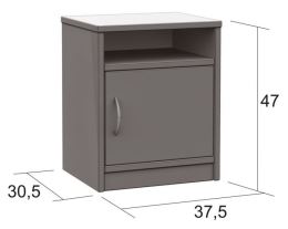Noční stolek L302 lamino dle výběru, český výrobek
