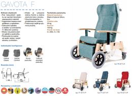 Křeslo pro seniory, zdravotní a sociální péči GAVOTA individuální konfigurace, český výrobek