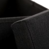 Skládací taburet s úložným prostorem TAB-461 BK2 látka černá (10)