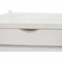 Zahradní dřevěná lavička DILKA 124 cm, bílá