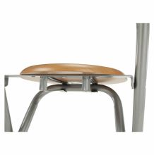 Skládací barová židle BOXER aluminium a buk