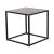 Příruční stolek JAKIM TYP 1 new, 40x40 cm, MDF fólie imitace dub, kov černý lak