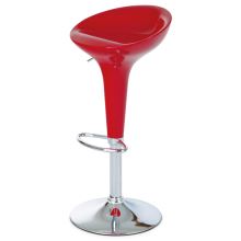 Barová židle AUB-9002 RED plast červený/chrom