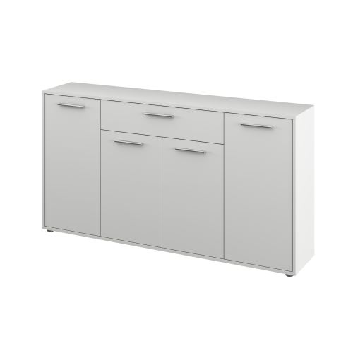 Komoda LUNIA 163 cm, matná bílá
