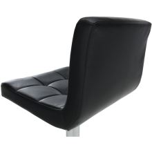 Barová židle KANDY NEW ekokůže černá, chrom