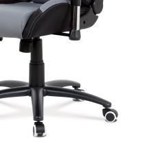 Kancelářská židle KA-F01 GREY látka šedá/černá