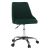 Kancelářská židle EDIZ látka smaragdová, kov chrom, VÝPRODEJ
