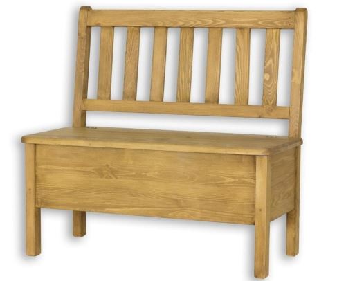 Rustikální lavice POPRAD WHITE SIL14A 100 cm:antická bílá