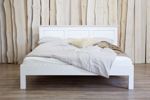 Rustikální postel POPRAD WHITE ACC01 160x200 : antická bílá