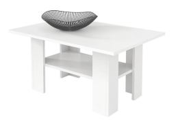 Konferenční stolek AGA H43, 87x60 cm, lamino matná bílá