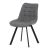 Jídelní židle HC-465 GREY2 látka šedá, kov černý matný lak