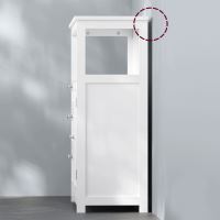 Komoda AUK-E1154 WT MDF barva bílá (6)