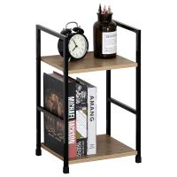 Regál GD-212 OAK MDF dekor dub, kov černý lak (1)