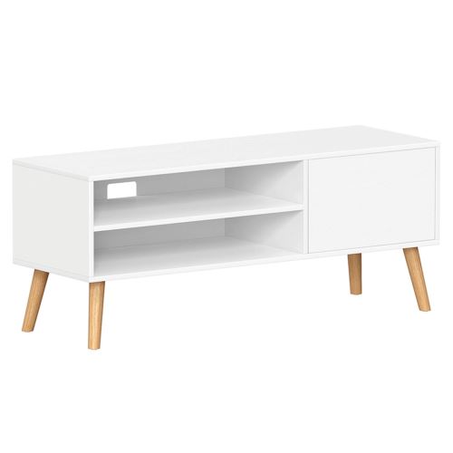 TV stolek AKF-E1146 WT, 120x40 cm, MDF matná bílá