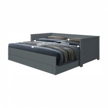 Rozkládací postel GORETA 90-180x200 cm, masiv a MDF barva šedá