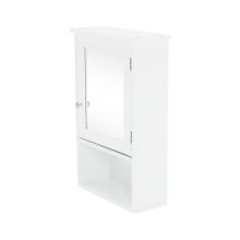 Závěsná koupelnová skříňka se zrcadlem ATENE typ 2 bílá mat, VÝPRODEJ
