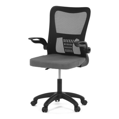 Dětská otočná židle KA-K2006 GREY síťovina šedá