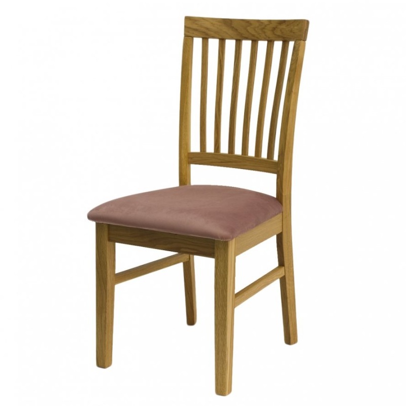 Jídelní židle Z02 Besi, čalouněný sedák, dubový masiv