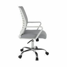Kancelářská židle, bílá/šedá, CAGE