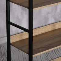 Regál GD-313 OAK MDF dekor dub, kov černý lak (3)